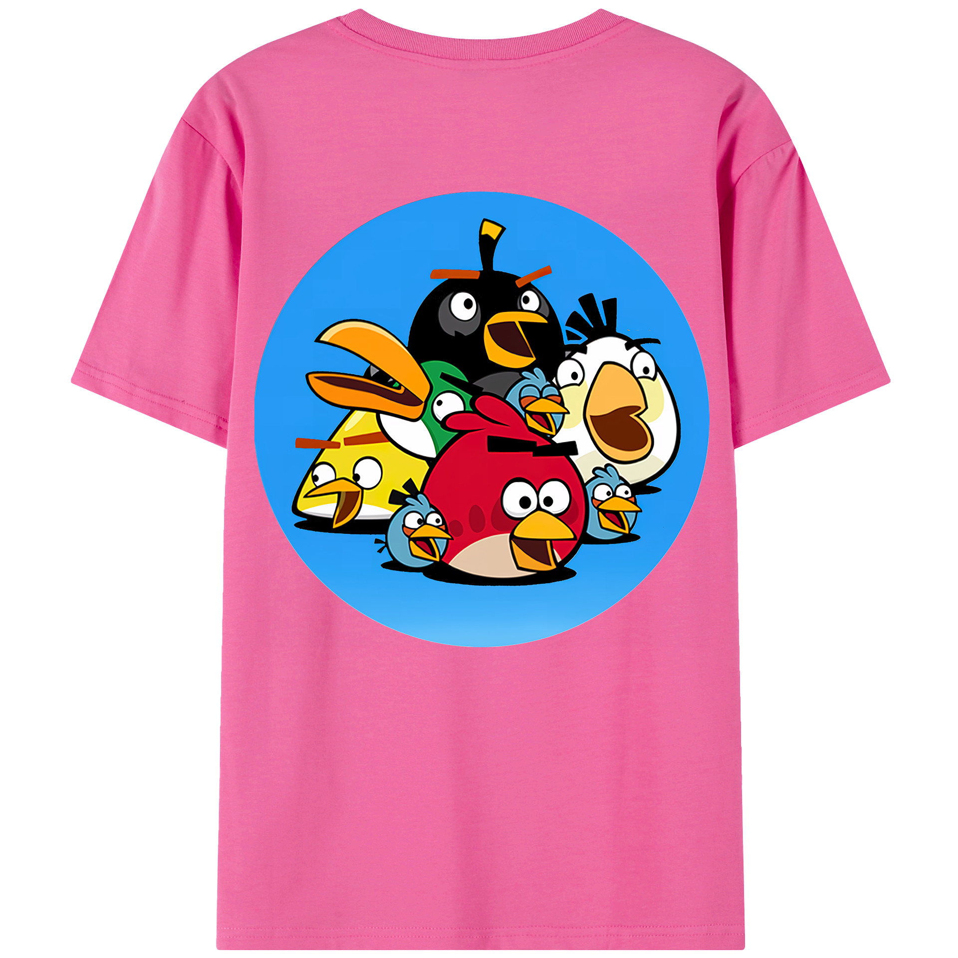 （画像用） Angry Birds アングリーバード レディース半袖Tシャツ(バックプリント)